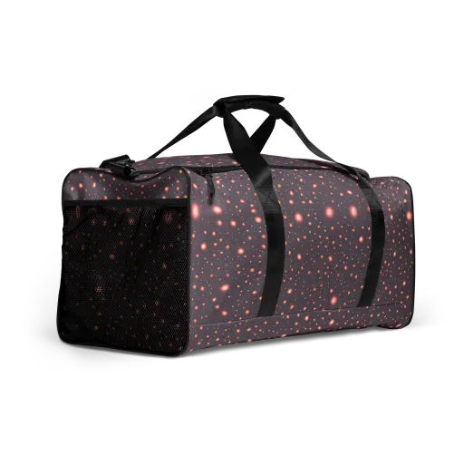 Coral Stardust on a Duffle Bag