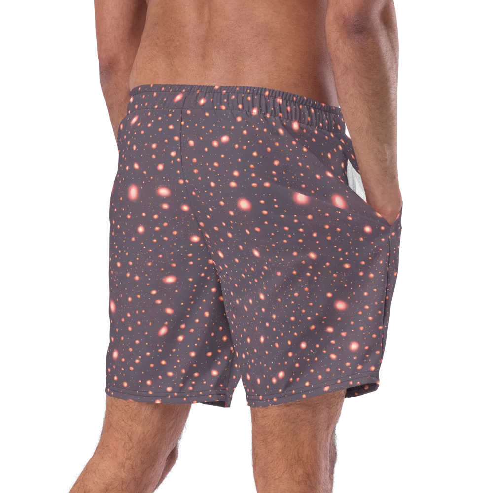Coral Stardust on Swim Trunks — Right Back