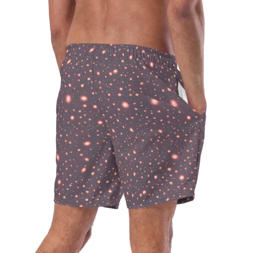 Coral Stardust on a Swim Trunks