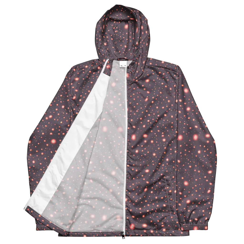 Coral Stardust on Men's Windbreaker — Front