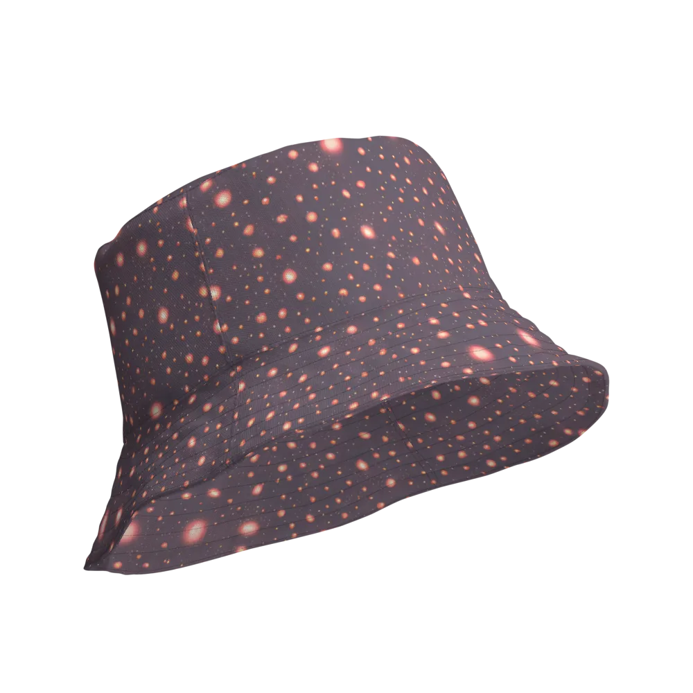 Coral Stardust on Reversible Bucket Hat — Product details Outside