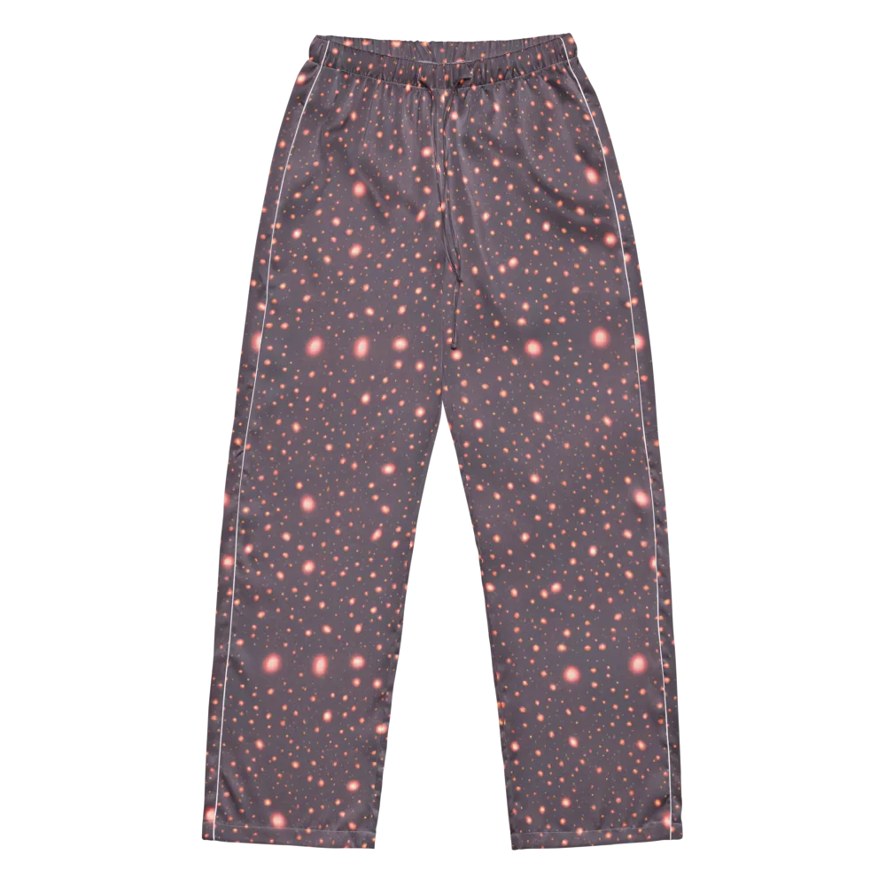 Coral Stardust on Women's Pajama Pants — Front