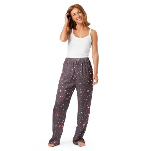 Coral Stardust on a Women's Pajama Pants