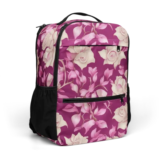 Velvet Rose Rhapsody on a Utility Backpack