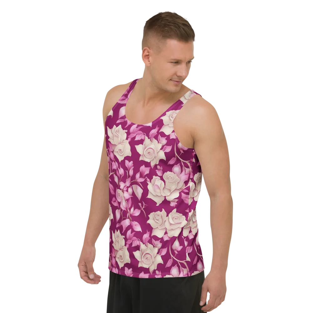 Velvet Rose Rhapsody on Men's Tank Top — Left Front