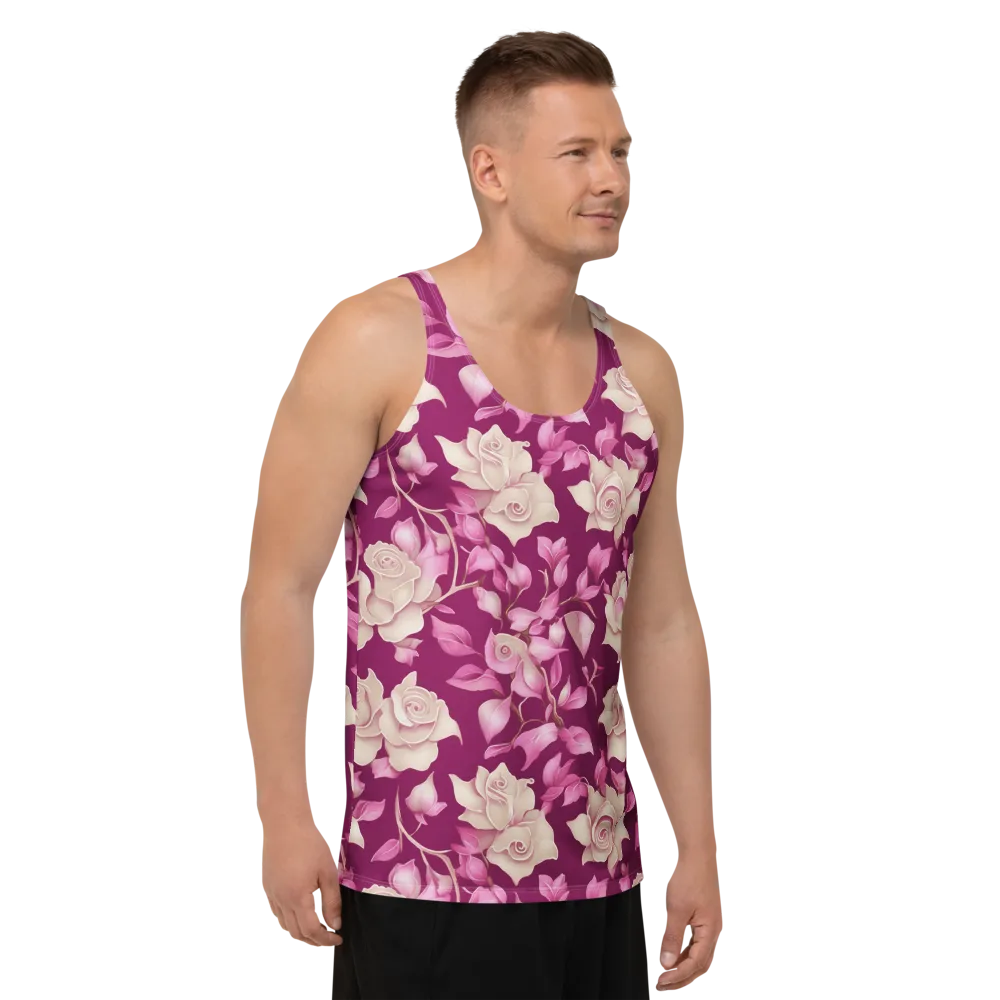 Velvet Rose Rhapsody on Men's Tank Top — Right Front