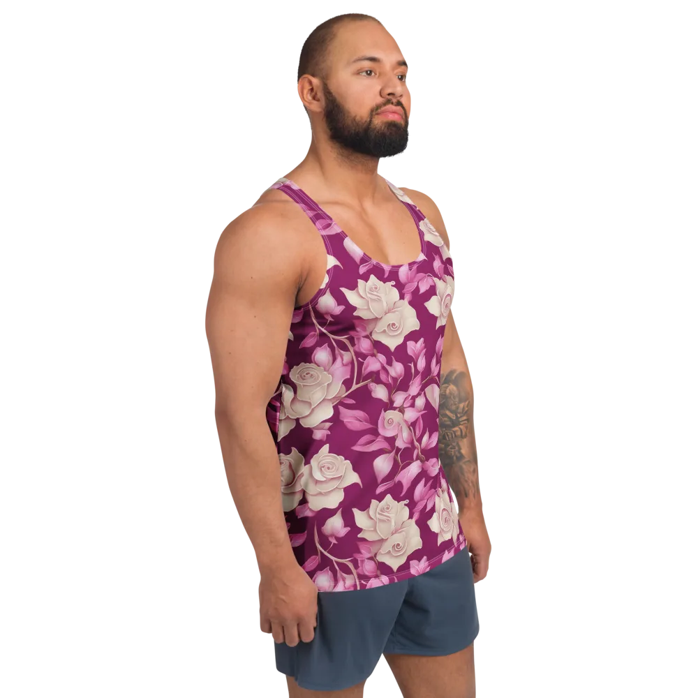 Velvet Rose Rhapsody on Men's Tank Top — Right Front