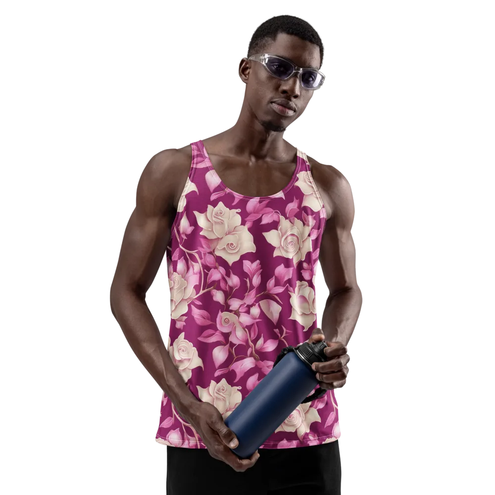 Velvet Rose Rhapsody on Men's Tank Top — Front