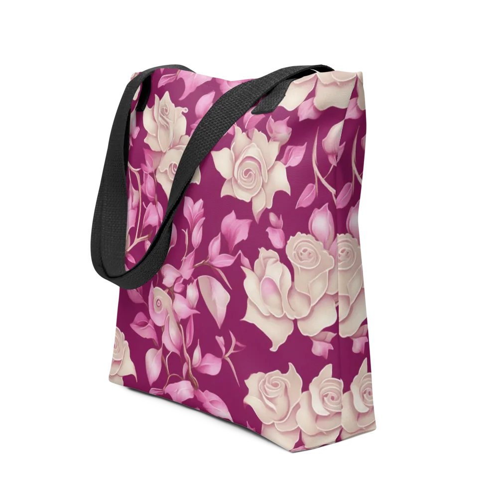 Velvet Rose Rhapsody on Tote Bag — Front