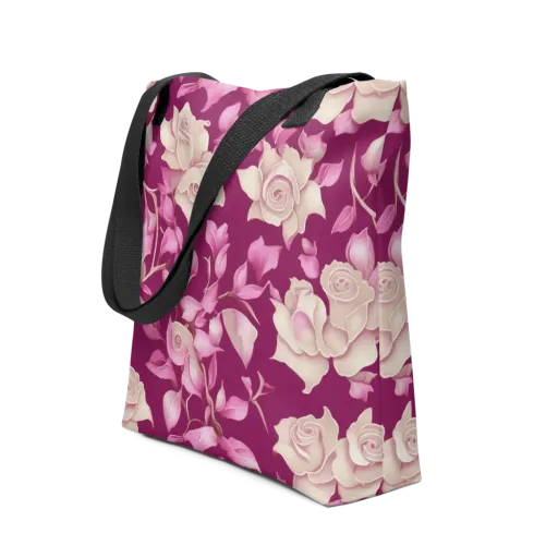 Velvet Rose Rhapsody on a Tote Bag