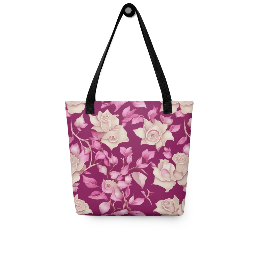 Velvet Rose Rhapsody on Tote Bag — Front