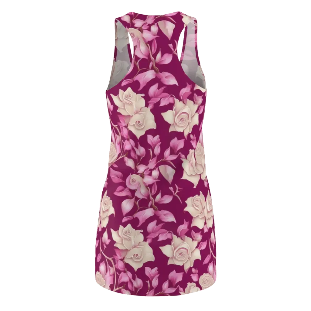 Velvet Rose Rhapsody on Racerback Dress — Back