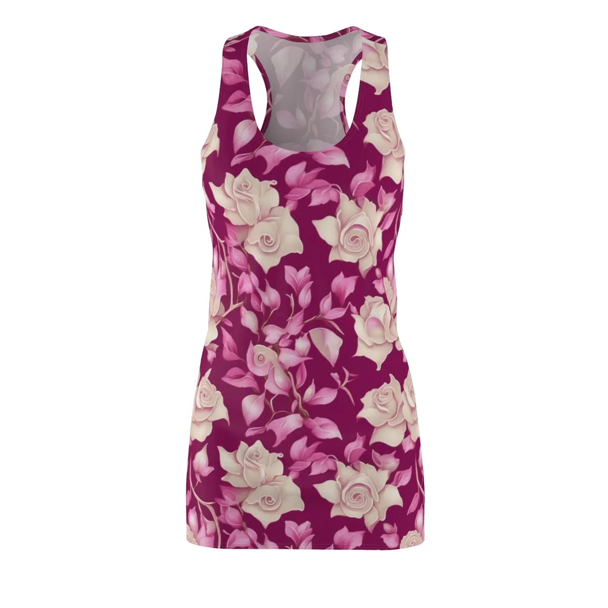 Velvet Rose Rhapsody on Racerback Dress — Front