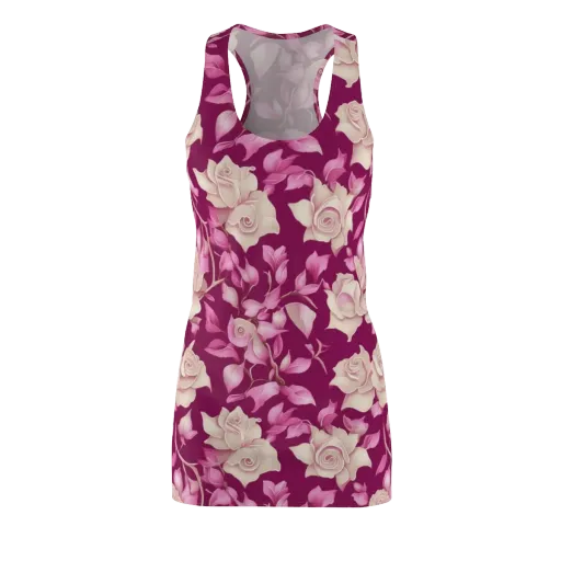 Velvet Rose Rhapsody on a Racerback Dress