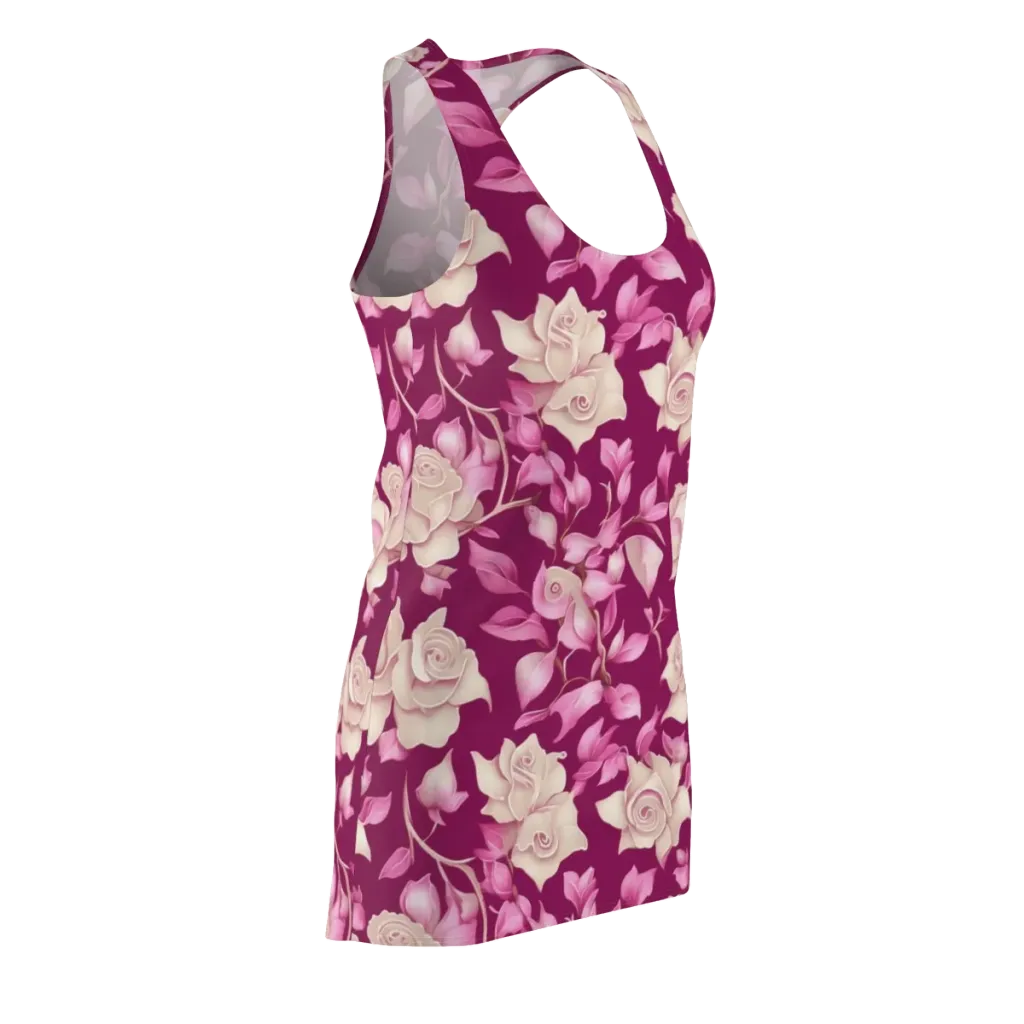 Velvet Rose Rhapsody on Racerback Dress — Front Side