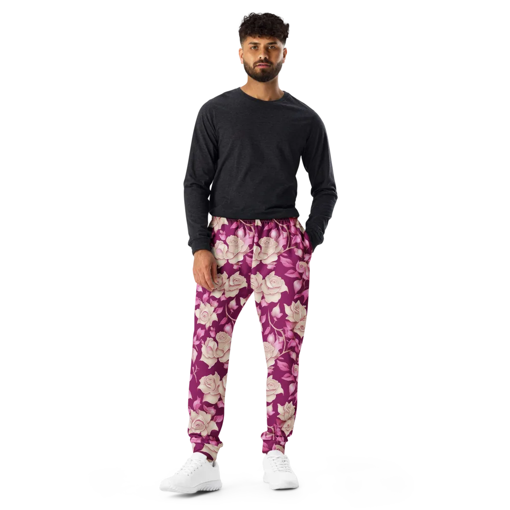 Velvet Rose Rhapsody on Men's Joggers — Front