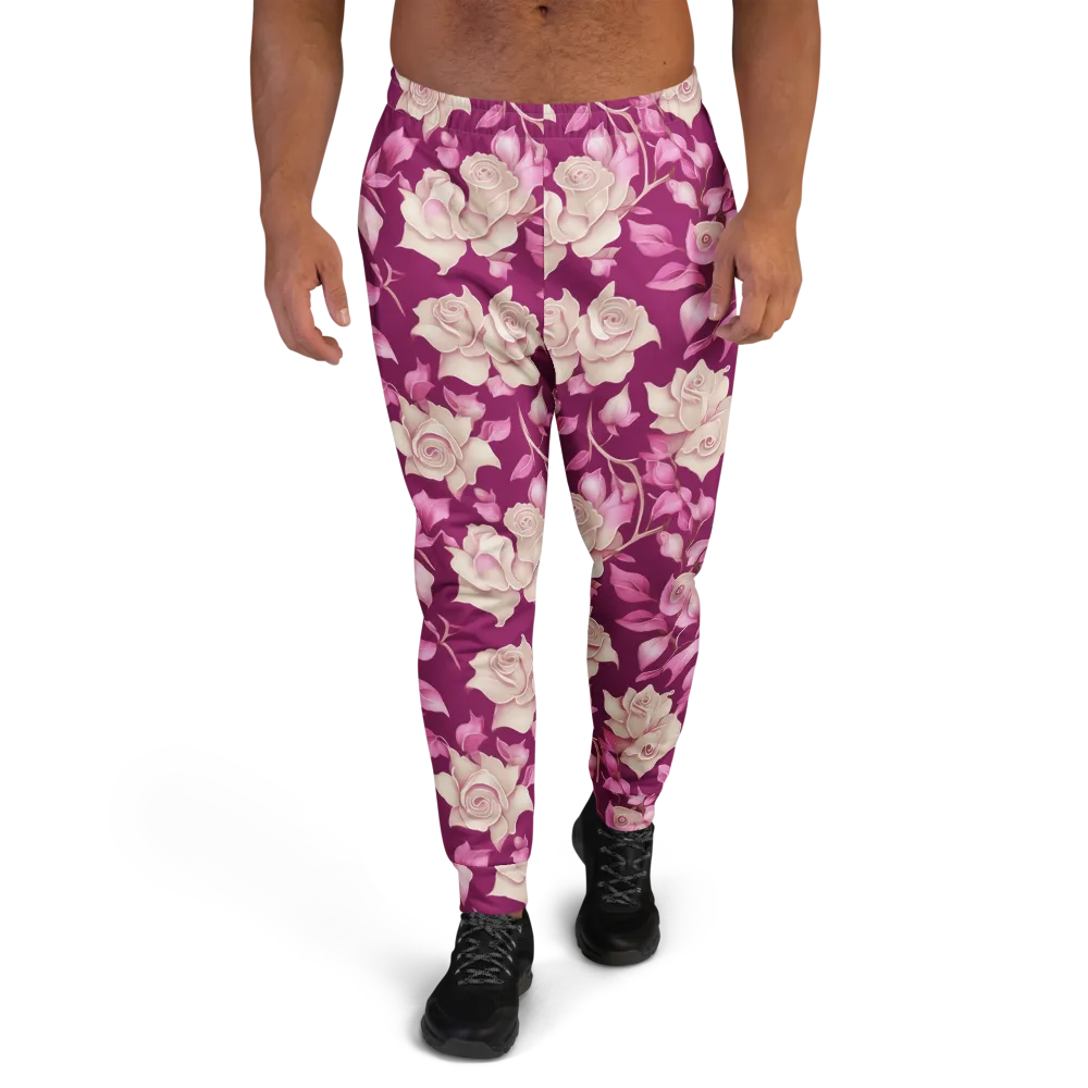 Velvet Rose Rhapsody on Men's Joggers — Front