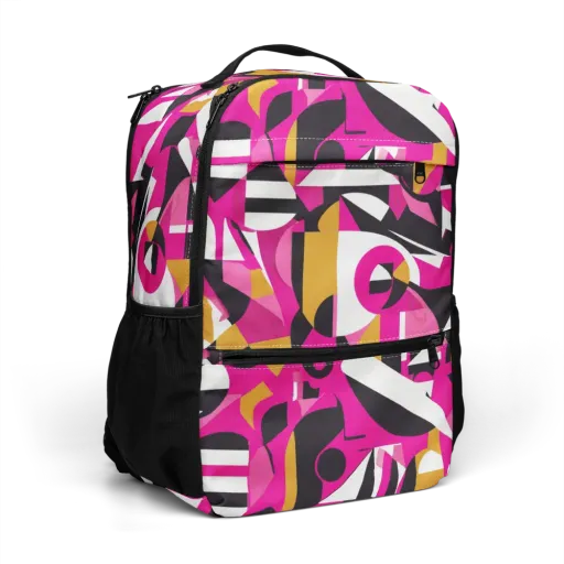 Pink Geometry on a Utility Backpack