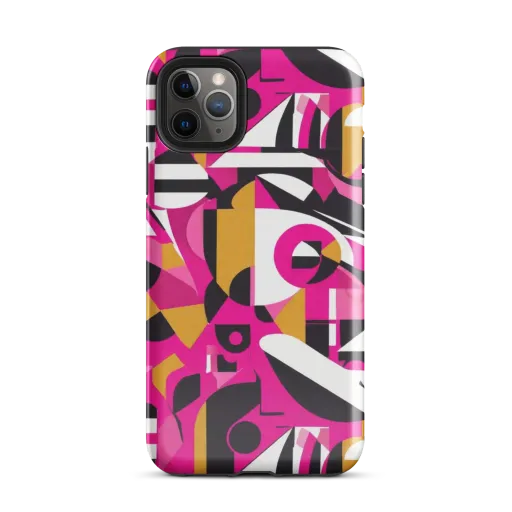 Pink Geometry on a Tough Case for iPhone®