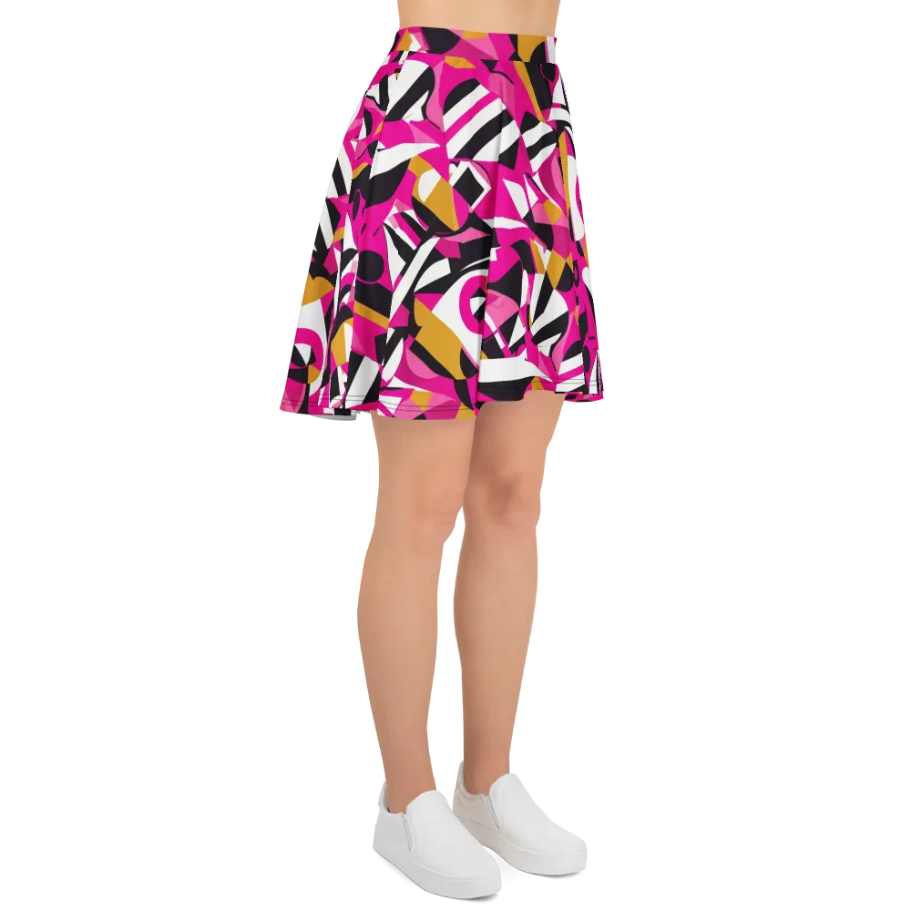 Pink Geometry on Skater Skirt — Right