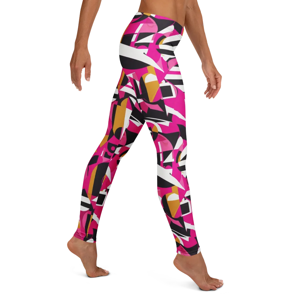 Pink Geometry on Leggings — Right