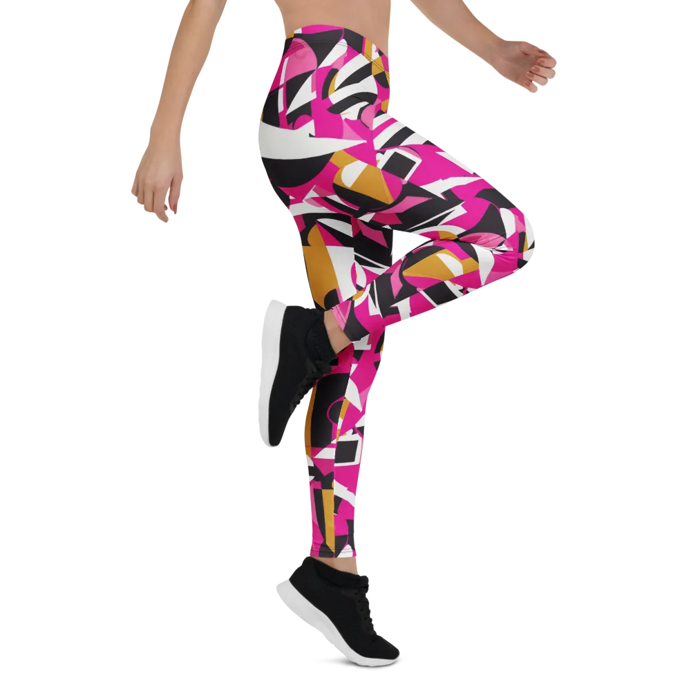 Pink Geometry on Leggings — Right