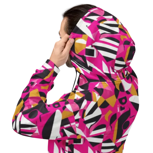 Pink Geometry on a Hoodie