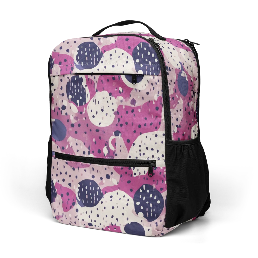 Neon Pebble Waltz on Utility Backpack — Left Front