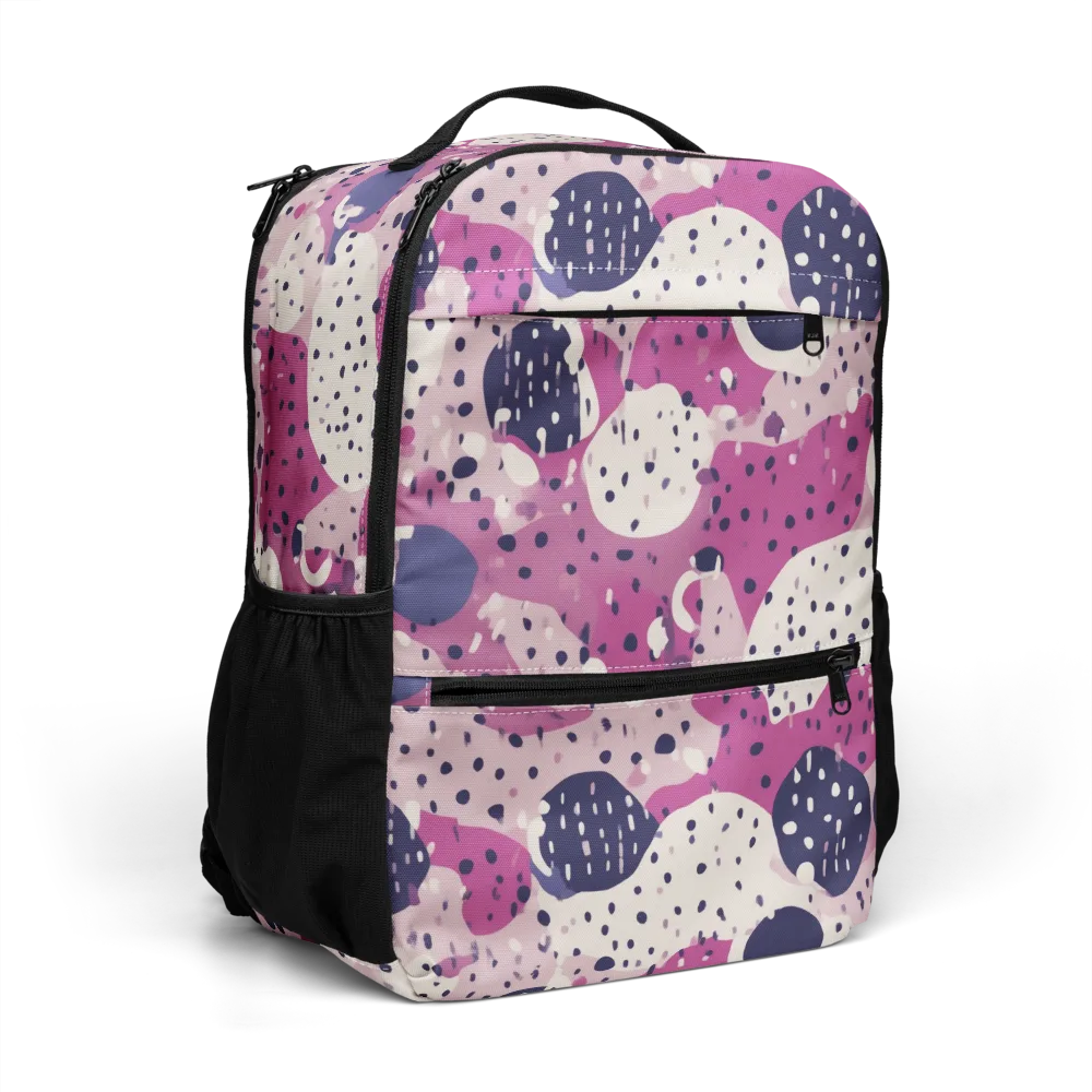 Neon Pebble Waltz on Utility Backpack — Right Front