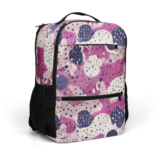 Neon Pebble Waltz on a Utility Backpack