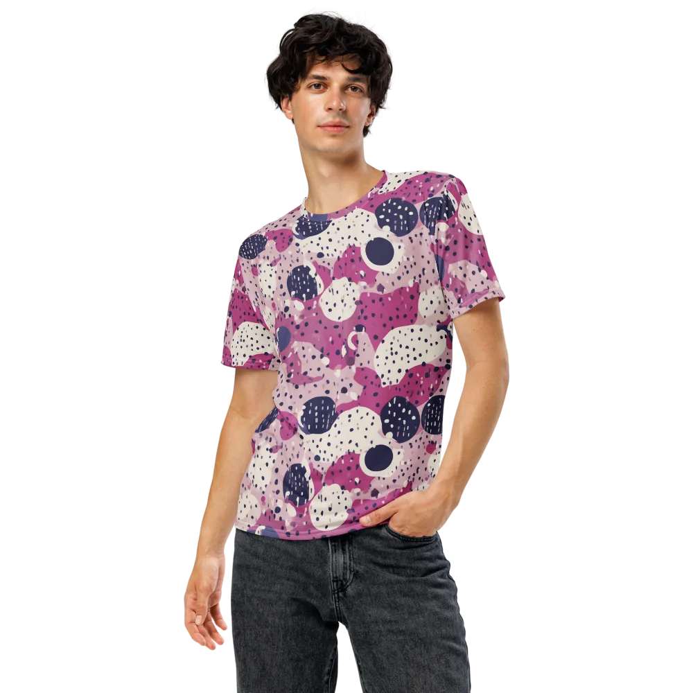 Neon Pebble Waltz on Men's Crew Neck T-Shirt — Front