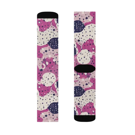 Neon Pebble Waltz on a Socks