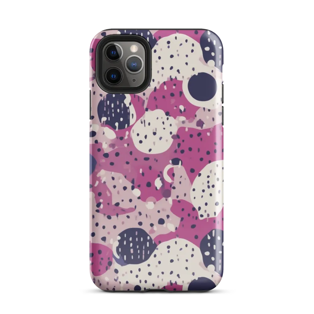 Neon Pebble Waltz on Tough Case for iPhone® — Front