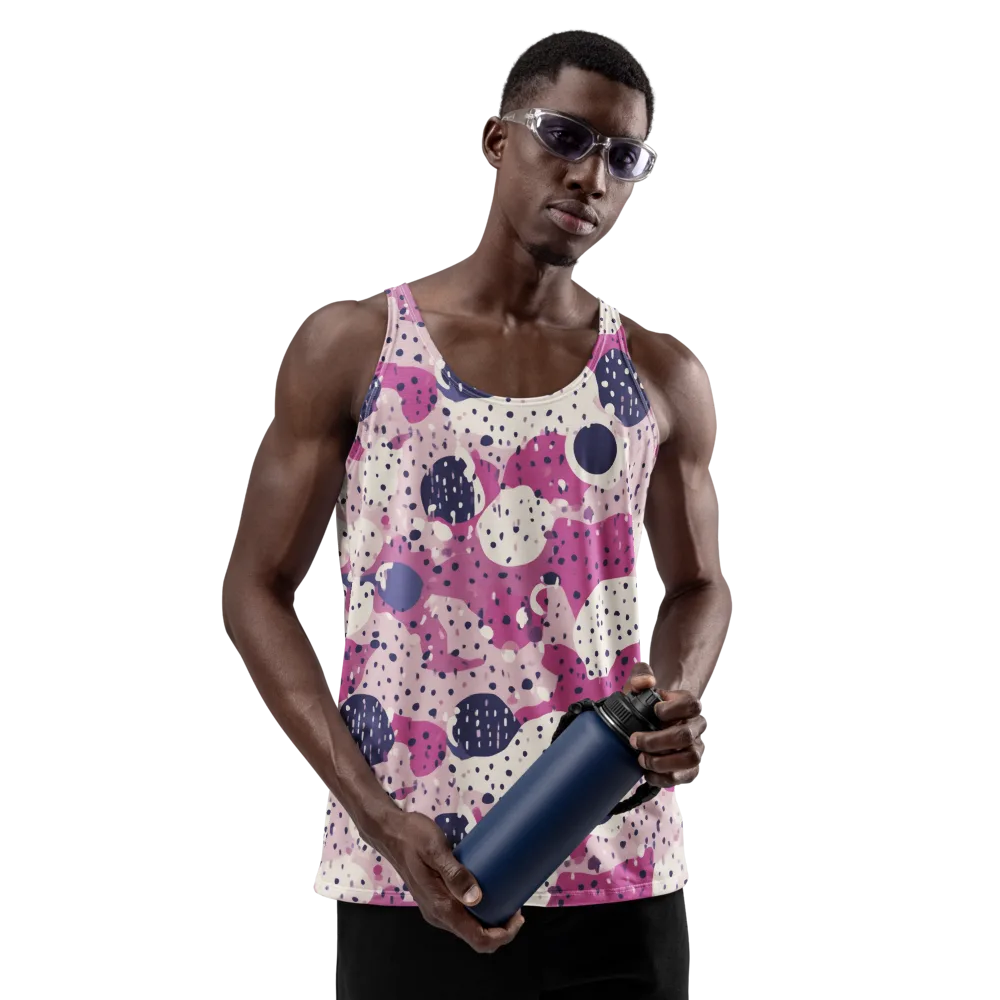 Neon Pebble Waltz on Men's Tank Top — Front