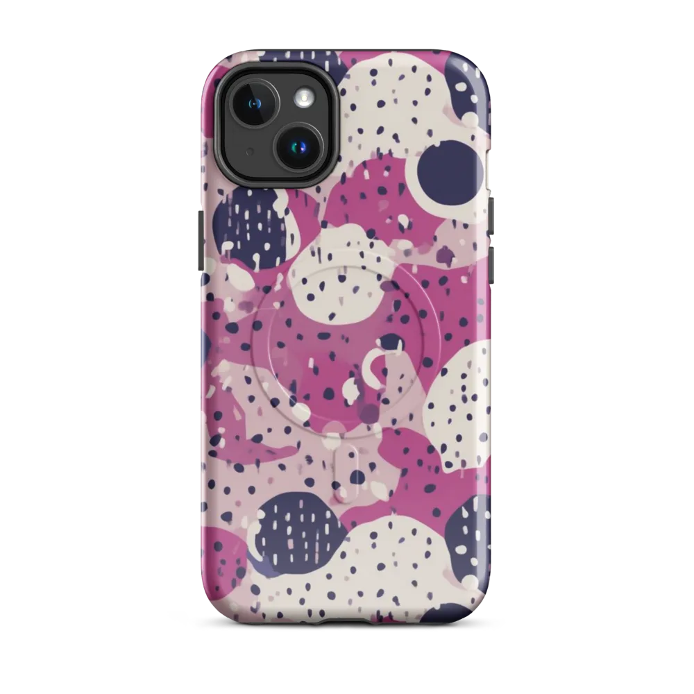 Neon Pebble Waltz on MagSafe Tough Case for iPhone® — Front