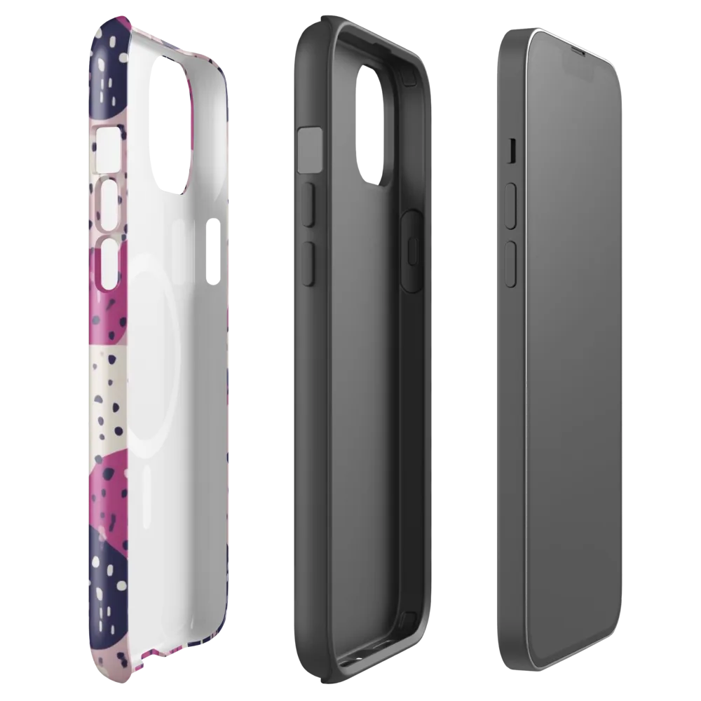 Neon Pebble Waltz on MagSafe Tough Case for iPhone® — Front
