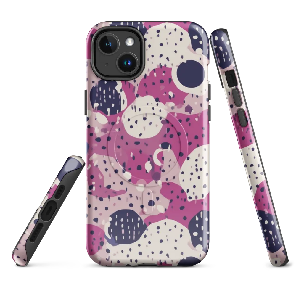 Neon Pebble Waltz on MagSafe Tough Case for iPhone® — Front