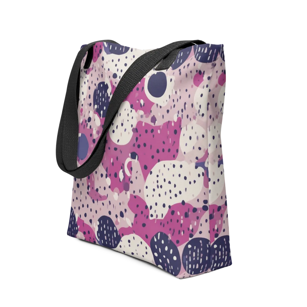 Neon Pebble Waltz on Tote Bag — Front