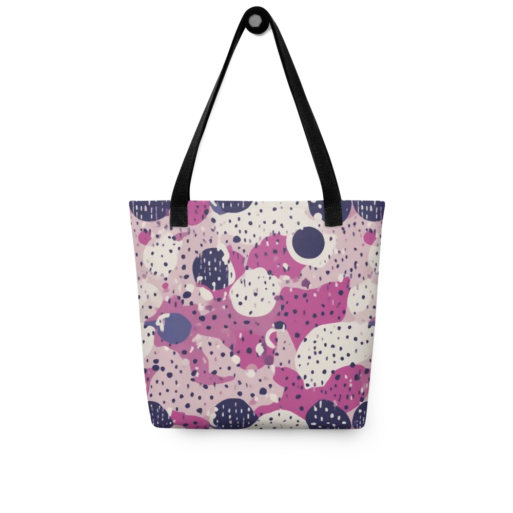 Neon Pebble Waltz on Tote Bag — Front