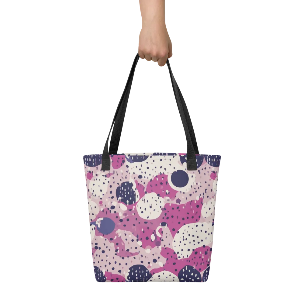 Neon Pebble Waltz on Tote Bag — Front