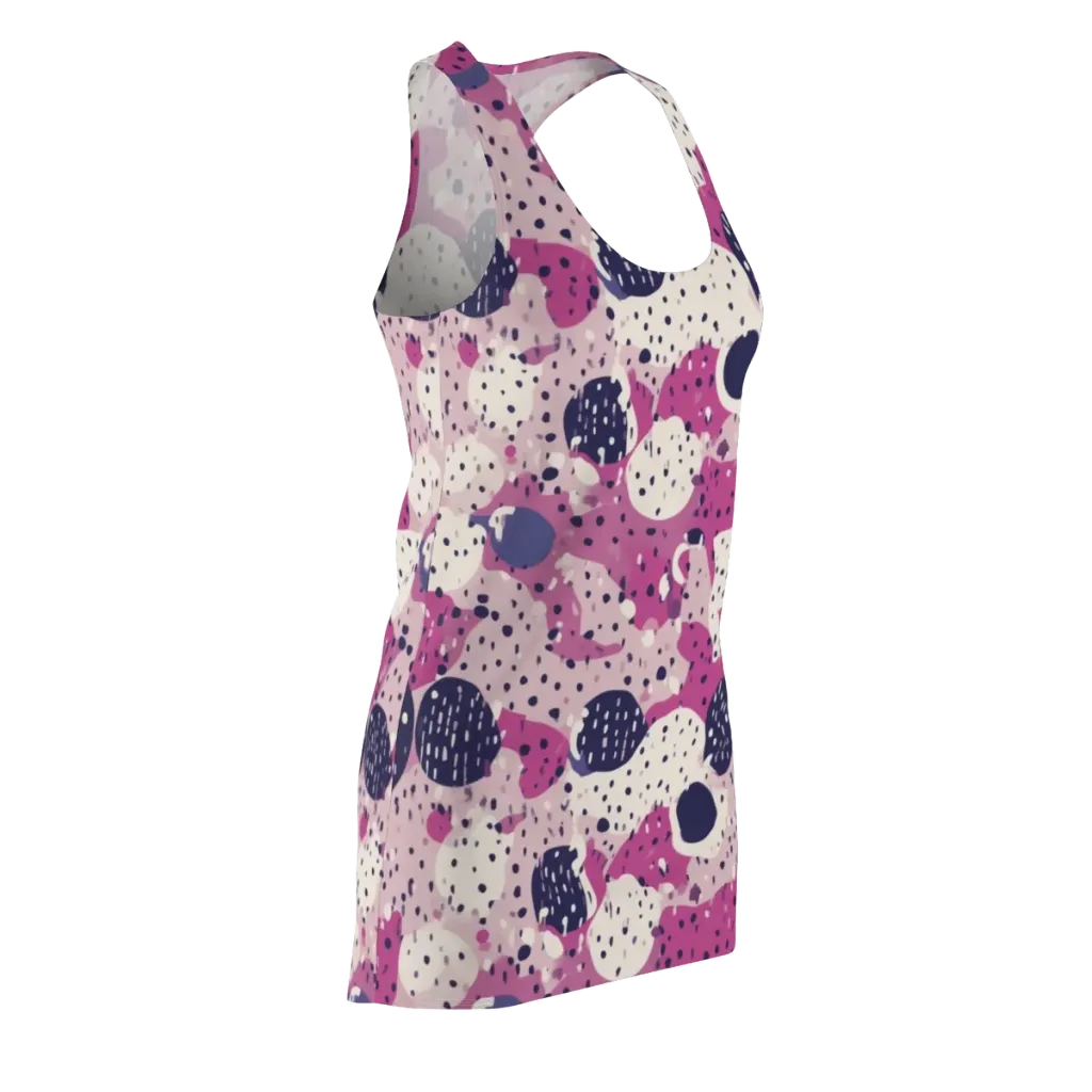 Neon Pebble Waltz on Racerback Dress — Front Side
