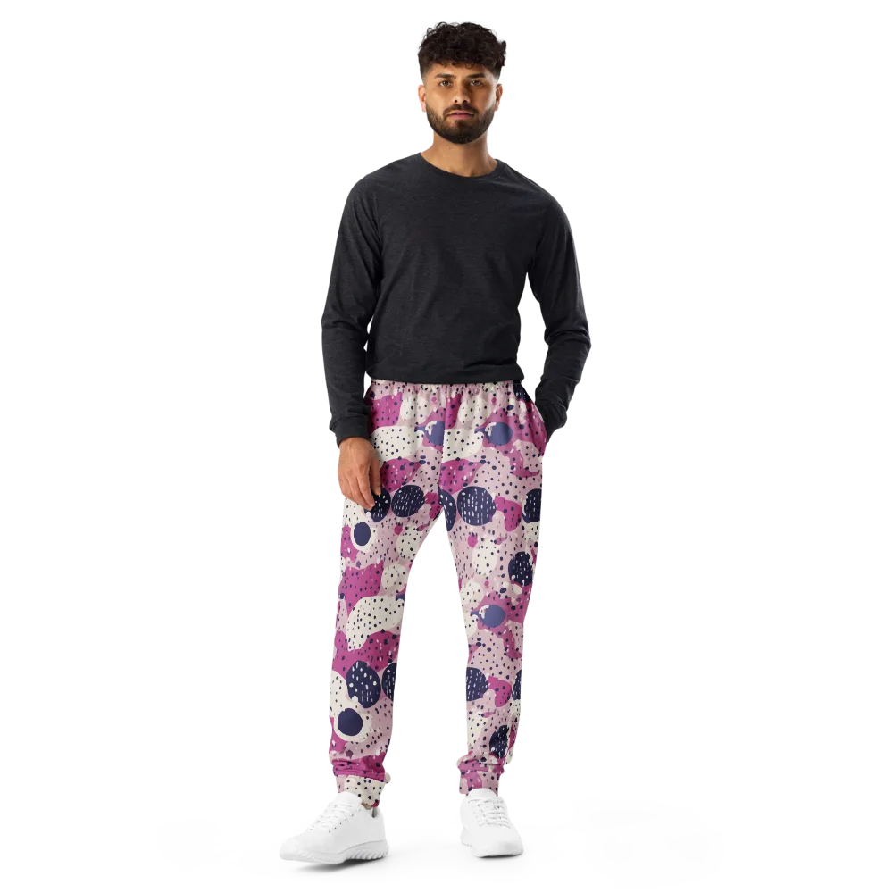 Neon Pebble Waltz on Men's Joggers — Front