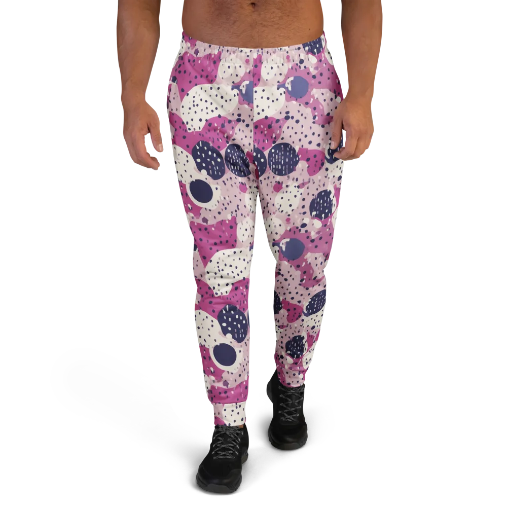 Neon Pebble Waltz on Men's Joggers — Front