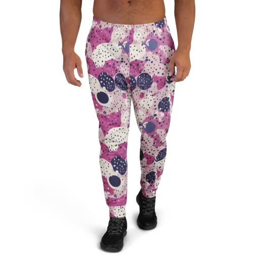 Neon Pebble Waltz on a Men's Joggers