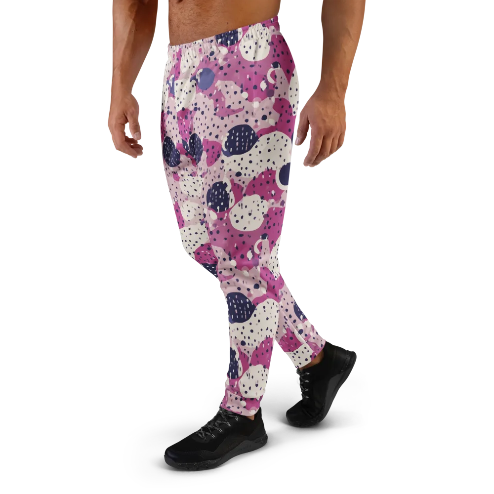 Neon Pebble Waltz on Men's Joggers — Left