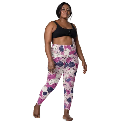 Neon Pebble Waltz on a Leggings with Pockets
