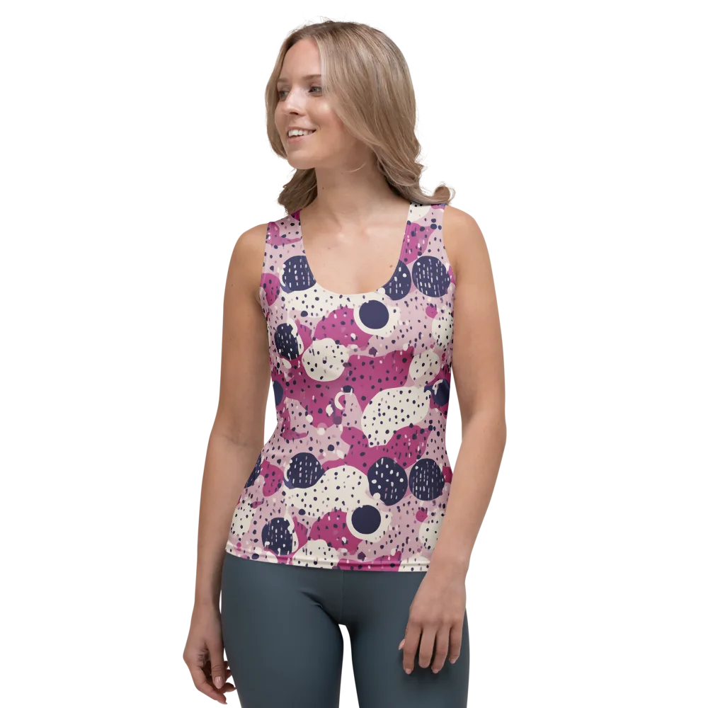 Neon Pebble Waltz on Women's Tank Top — Front