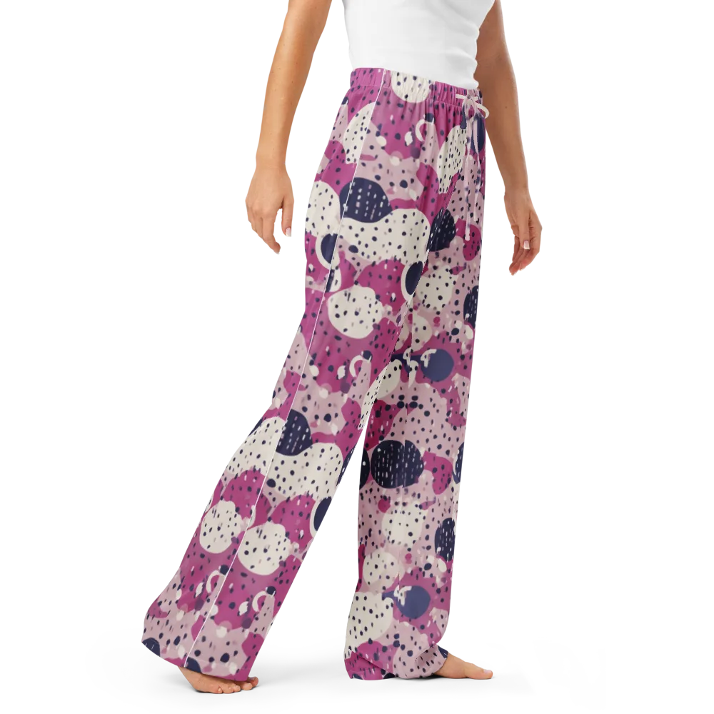 Neon Pebble Waltz on Women's Pajama Pants — Right Front