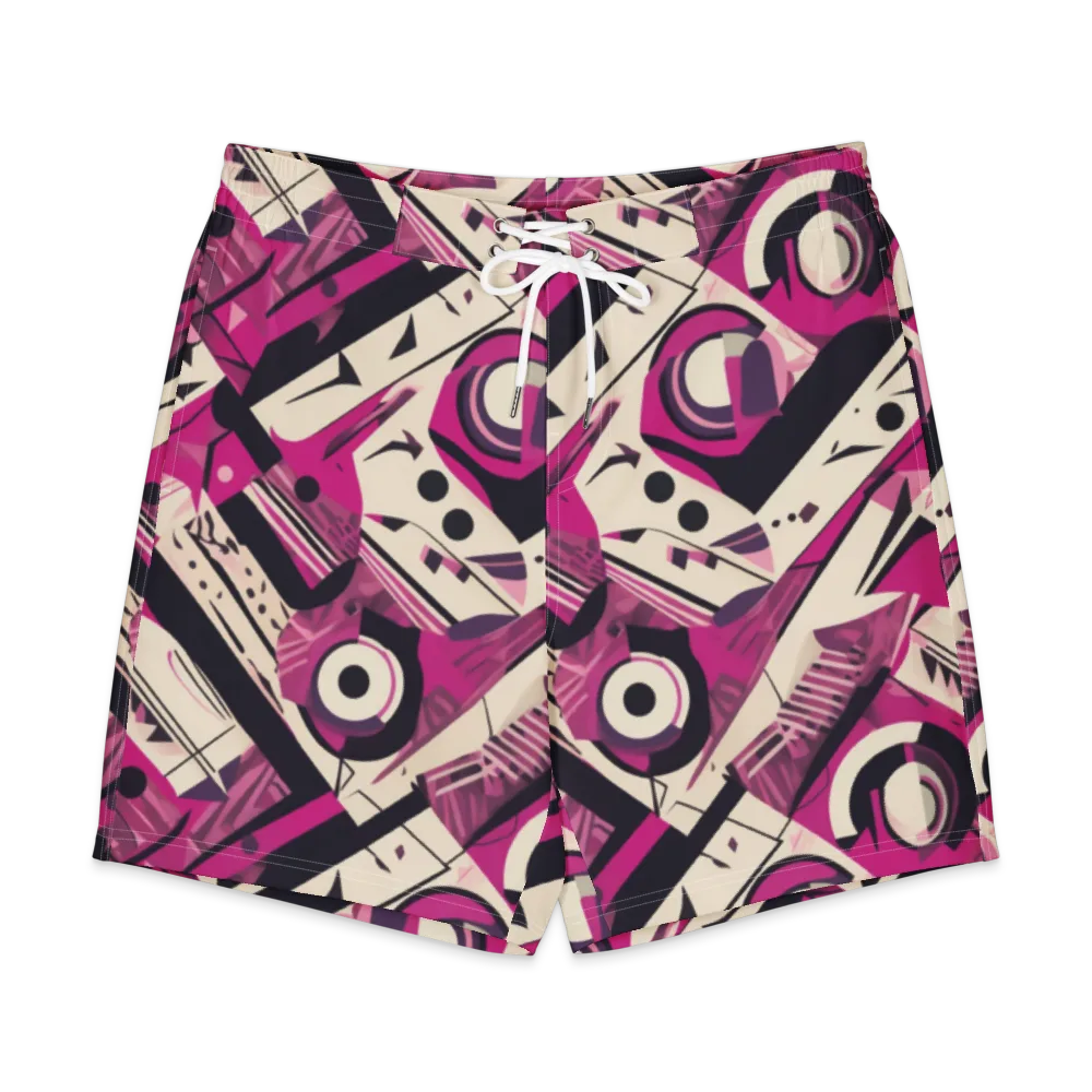 Angular Pulse on Men's Board Shorts — Front