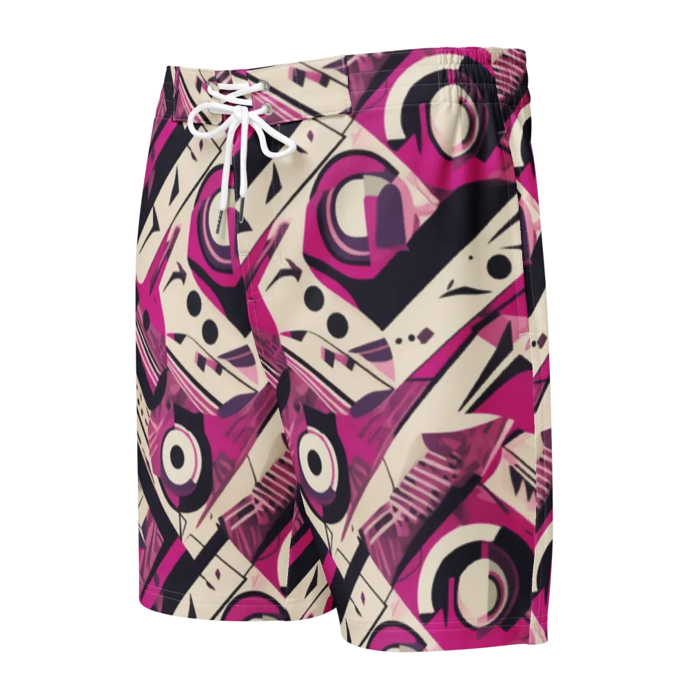 Angular Pulse on Men's Board Shorts — Front